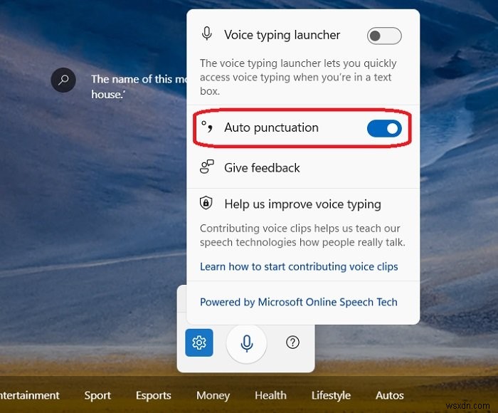 How to use Voice Typing in Microsoft Edge on Windows 11/10