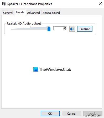 Adjust Sound Balance for Left and Right channel in Windows 11/10