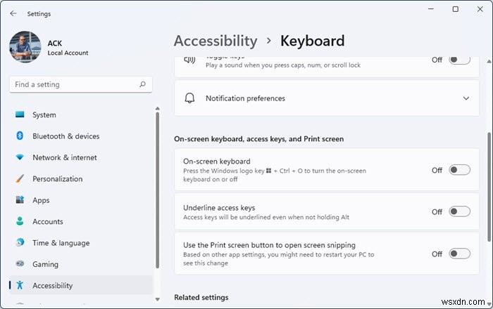 On-Screen keyboard appears on login or startup in Windows 11/10