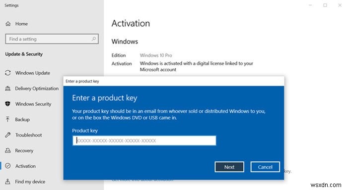 How to change Product Key in Windows 11/10
