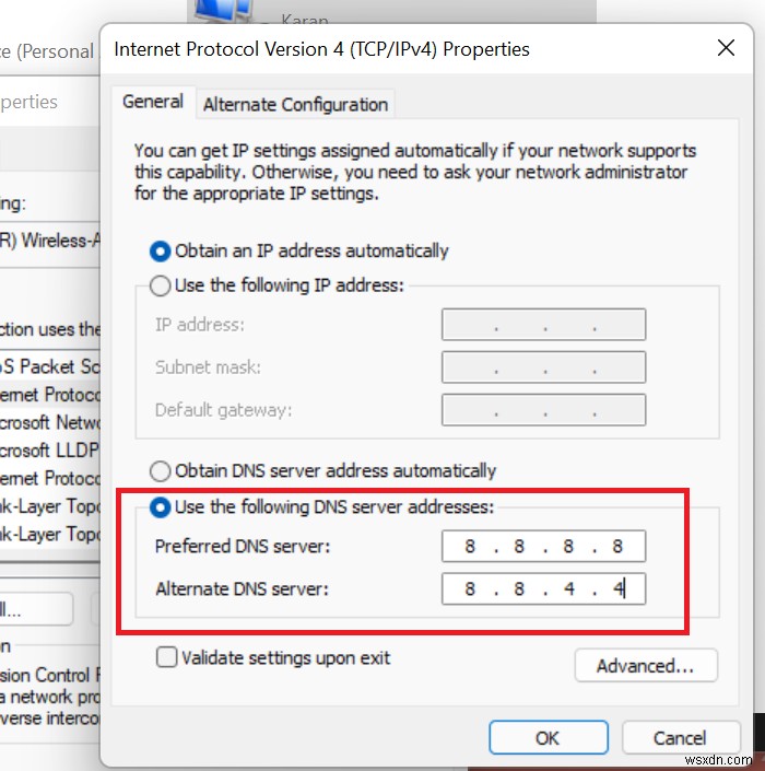 How to resolve DNS issue on Windows 11/10