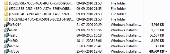 Windows Installer cache folder – Is it safe to delete its contents?