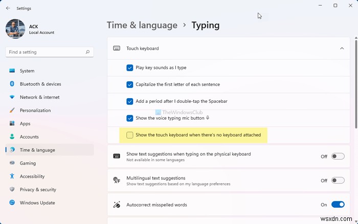 Show Touch keyboard automatically when no keyboard is attached in Windows 11/10
