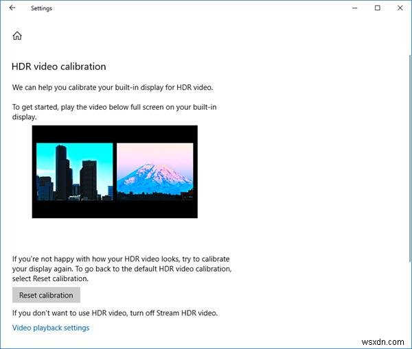 How to Calibrate the display for HDR video in Windows 11/10