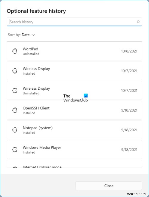 Turn Windows features On or Off; Manage Windows Optional features in Windows 11/10
