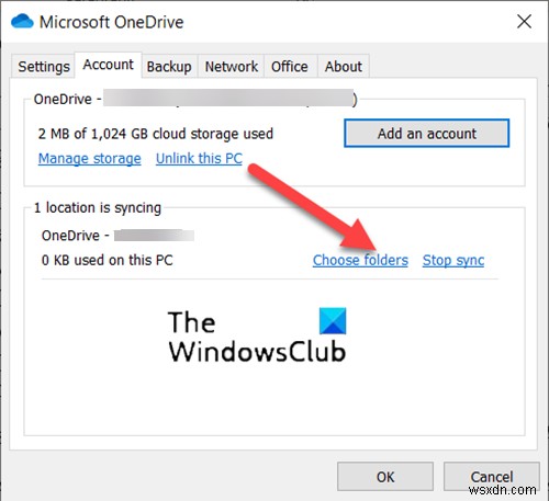 How to unlink, exclude or remove a folder from OneDrive