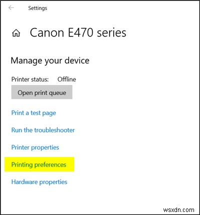 How to open and change Printer settings in Windows 11/10