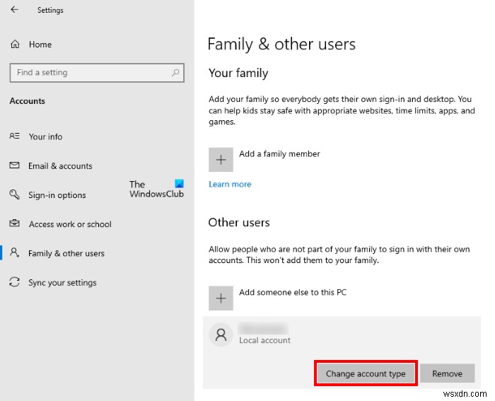 Admin, Standard, Work, School, Child, Guest Account in Windows 11/10