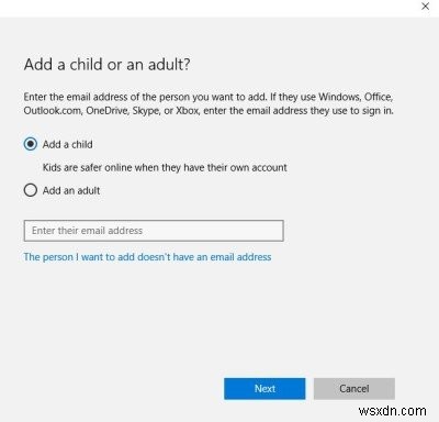 Admin, Standard, Work, School, Child, Guest Account in Windows 11/10