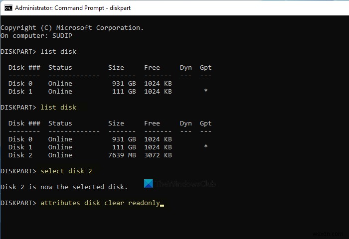 How to Format Write-protected USB Pen Drive in Windows 11/10