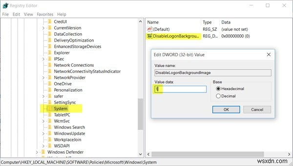 Make Login screen display a solid color in Windows 11/10