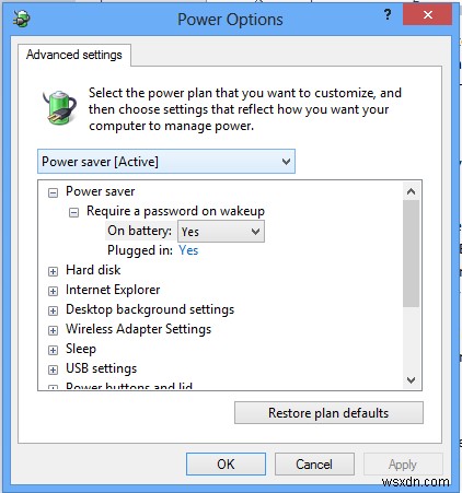 Change Power Plan, Settings, Options; Create Custom Power Plans in Windows 11/10