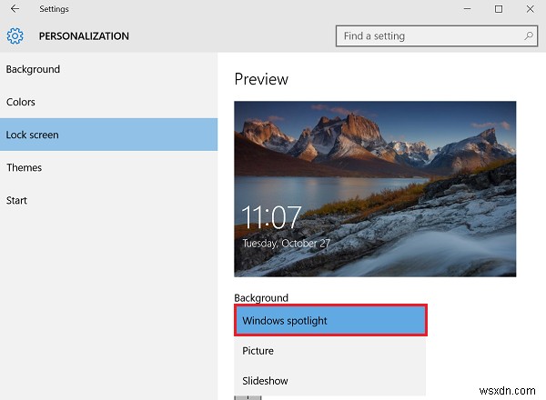 How to enable Windows Spotlight feature in Windows 11/10