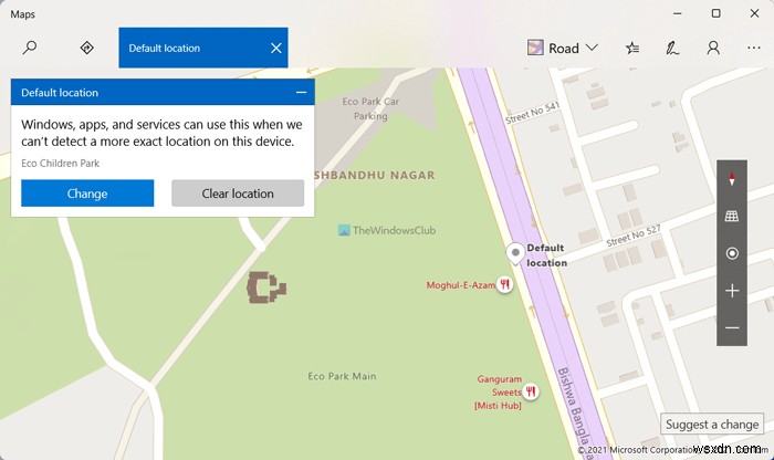 How to set Default Location of your PC in Windows 11/10