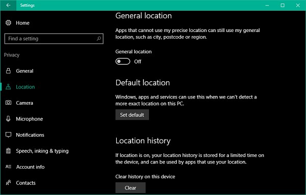 How to set Default Location of your PC in Windows 11/10