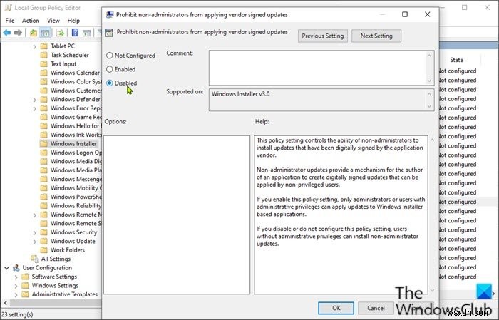 Fix Error 1625, This installation is forbidden by system policy
