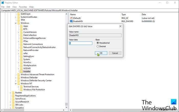 Fix Error 1625, This installation is forbidden by system policy