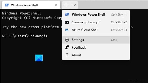 How to change default Height and Width of Windows Terminal window