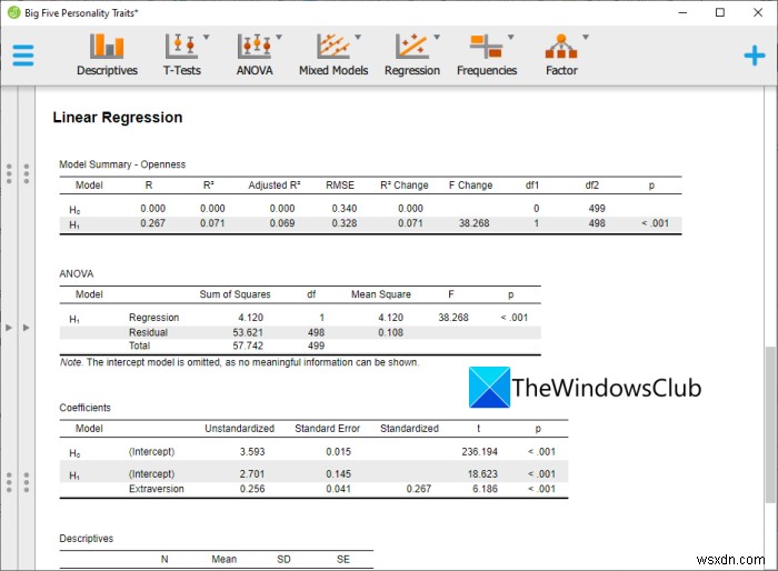 How to perform Regression Analysis in Windows 11/10