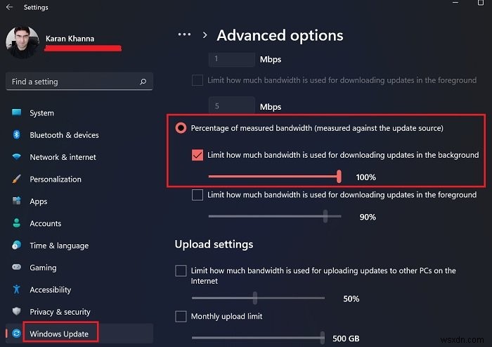 How to limit Windows Update bandwidth in Windows 11/10