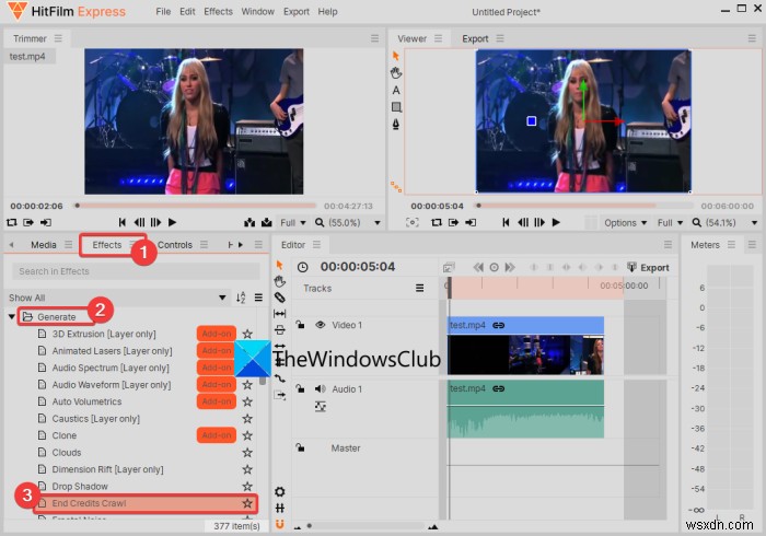 How to create Movie Credits in Windows 11/10
