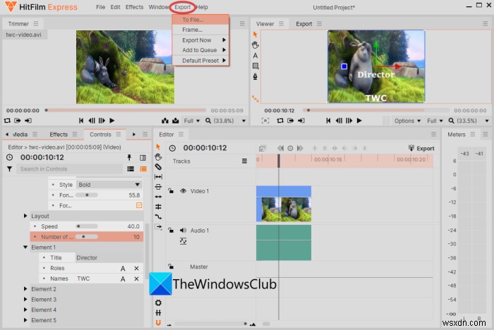 How to create Movie Credits in Windows 11/10