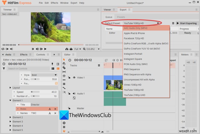 How to create Movie Credits in Windows 11/10