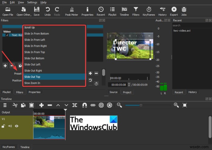 How to create Movie Credits in Windows 11/10