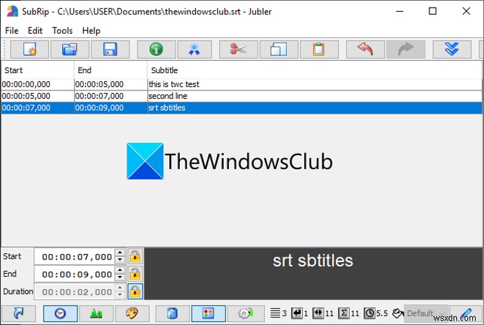 How to create SRT subtitles in Windows 11/10