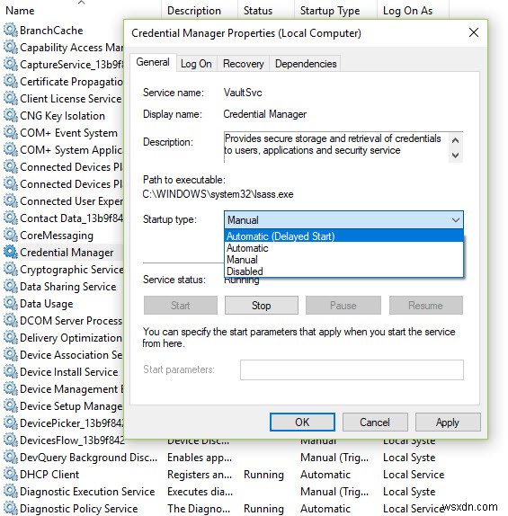 Error 1061, The service cannot accept control messages at this time