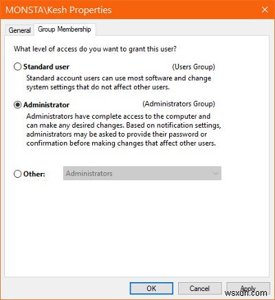 How to change a Standard user to Administrator account & vice versa in Windows 11/10