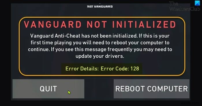 Fix VALORANT Vanguard error codes 128, 57 on Windows PC