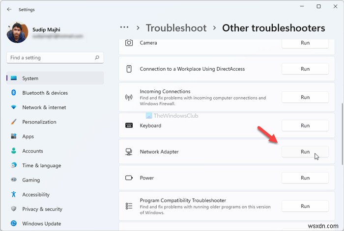 Fix Network cable unplugged error on Windows 11
