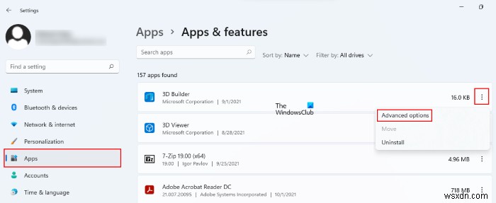 How to Reset or Repair Microsoft Store apps via Windows Settings