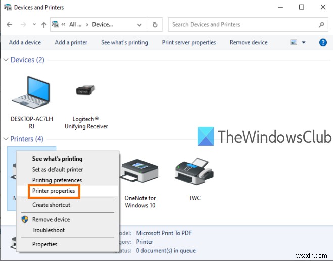 How to rename a Printer in Windows 11/10