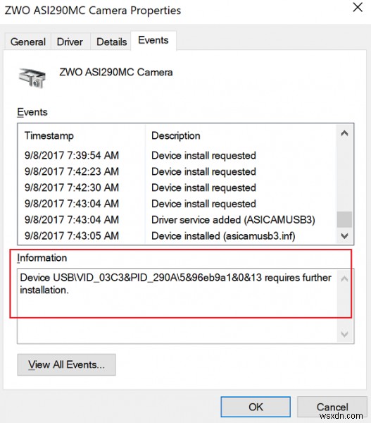 Device requires further installation error on Windows 11/10