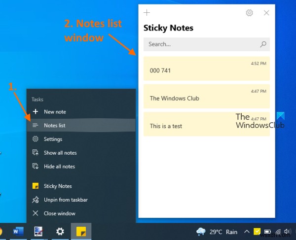 Fix Sticky Notes icon on taskbar is not combined in Windows 10