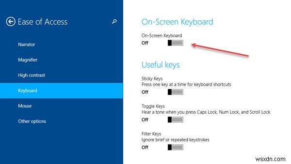Windows On-Screen Keyboard Options and Settings in Windows 11/10