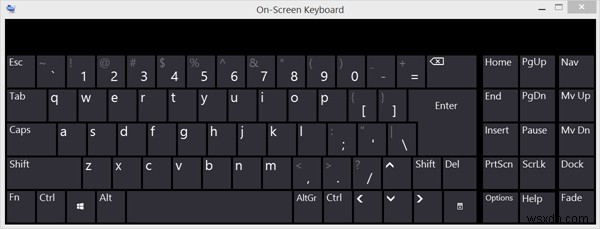Windows On-Screen Keyboard Options and Settings in Windows 11/10