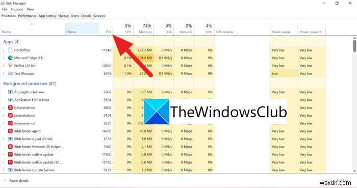 How to find out Application Process ID on Windows 11/10