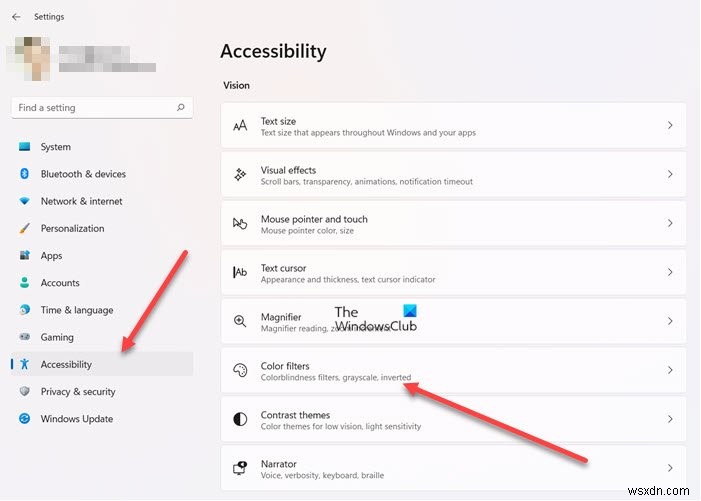 How to Turn off or on ColorBlind mode in Windows 11/10