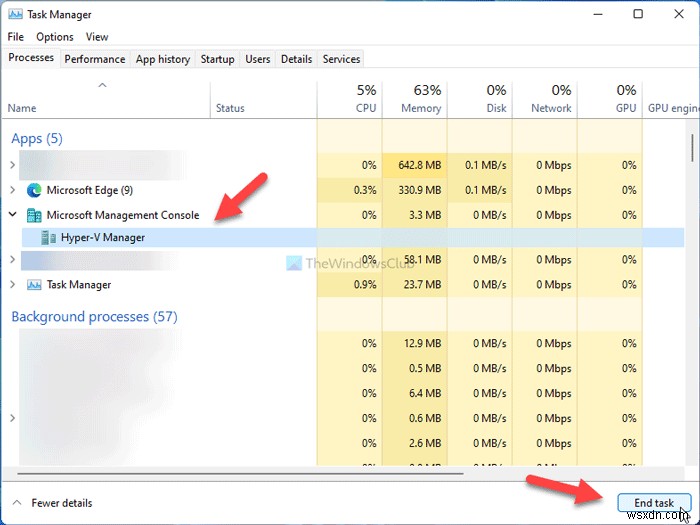 The application encountered an error while attempting to change the state – Hyper-V error
