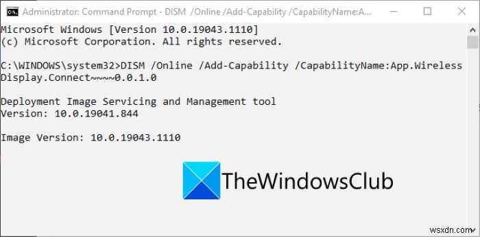 Fix Wireless Display Install Failed error in Windows 11/10