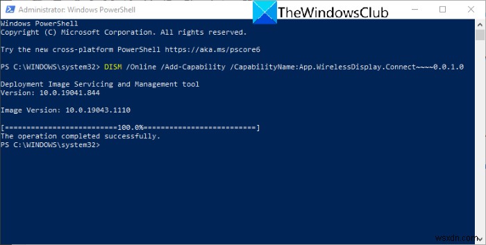 Fix Wireless Display Install Failed error in Windows 11/10