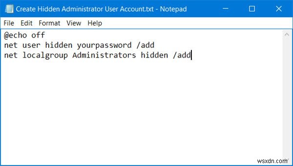 How to create Hidden Administrator User Account in Windows 11/10