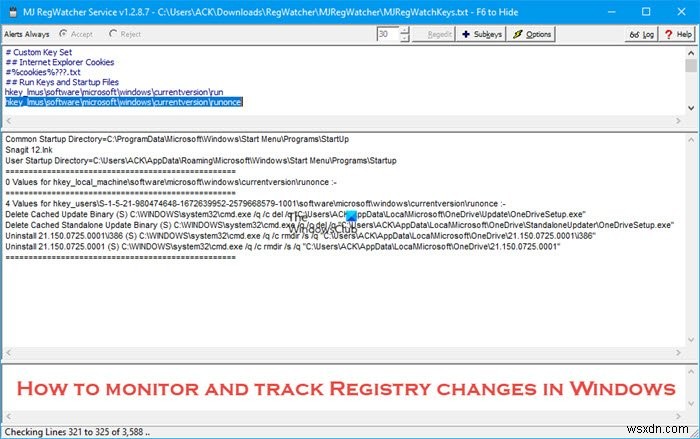 How to monitor and track Registry changes in Windows 11/10
