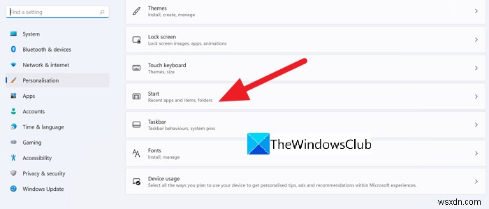 How to Add or Remove Folders from Windows 11 Start Menu