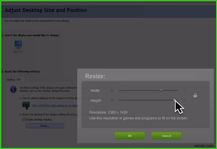 Fix Overscan in Windows 11/10 to Fit to Screen