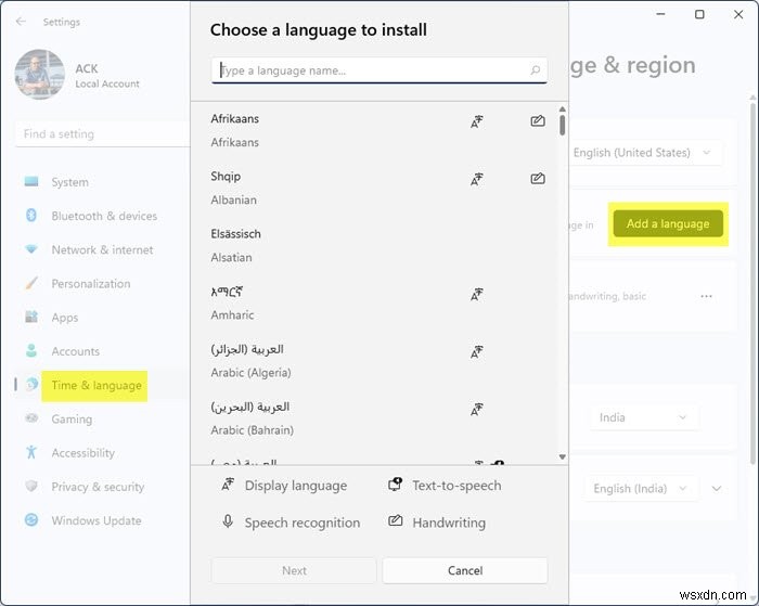 How to Install and Uninstall Languages in Windows 11/10