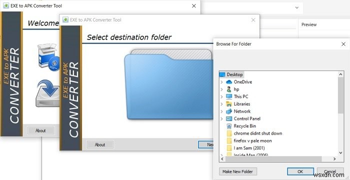 How to convert EXE file to APK file to run on Android